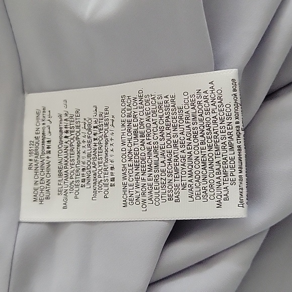 BCBGMaxAzria Stark Floral Print Gown Pleated Blue Florals NWT Size 8 - Picture 9 of 12